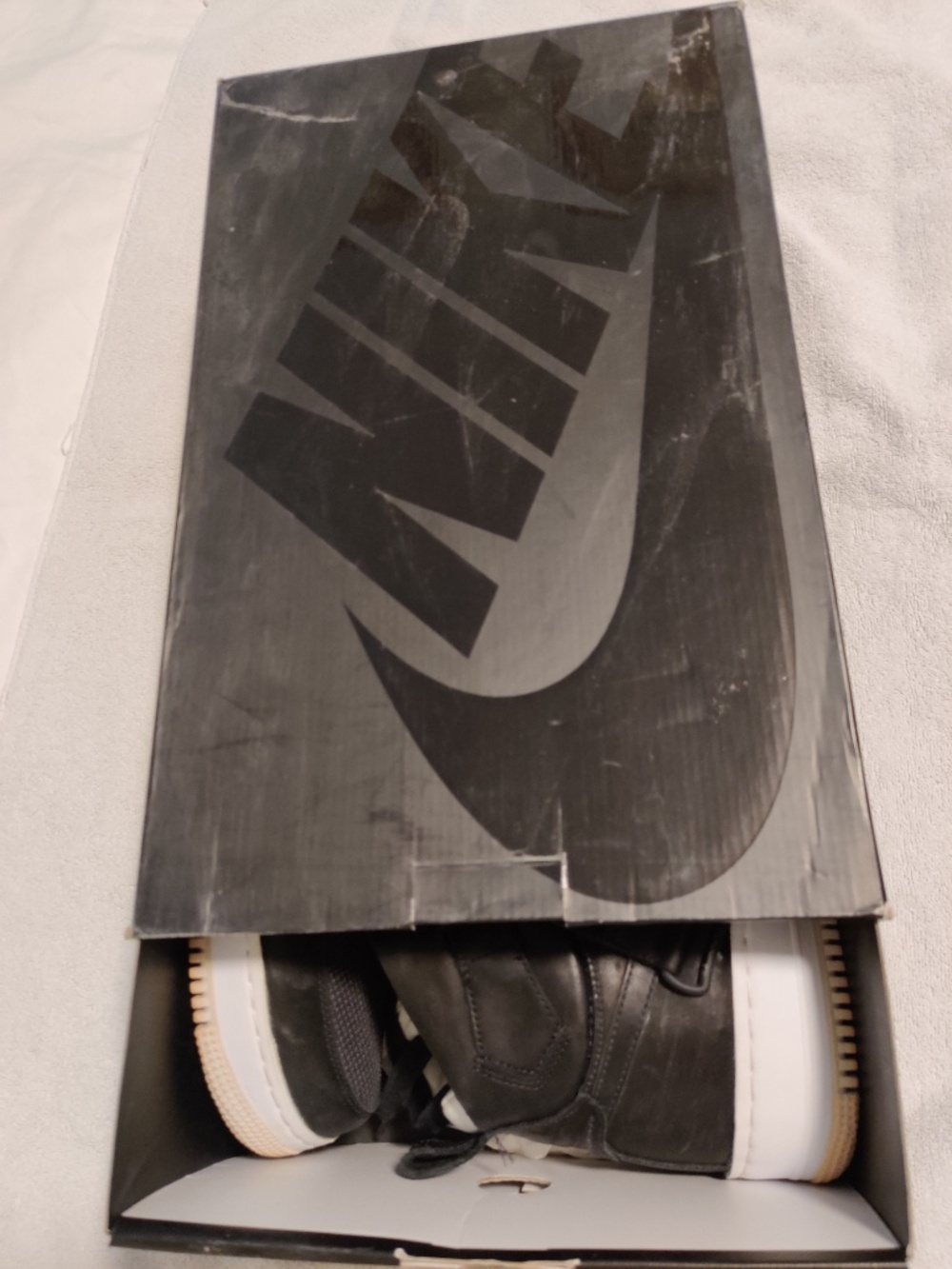 Nike Air Force 1 High Tech Craft Black White 11.5 - Picture 12 of 12